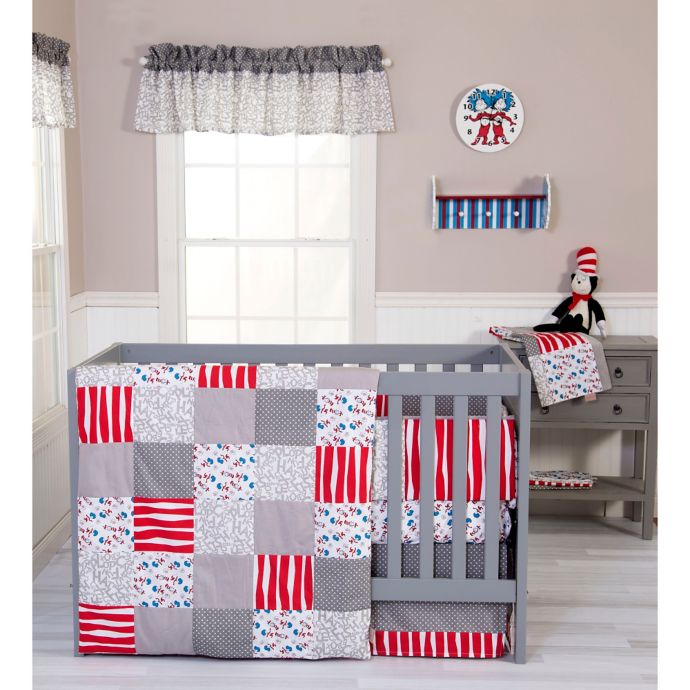 Trend Lab Dr Seuss Cat And Things 3 Piece Crib Bedding Set Bed