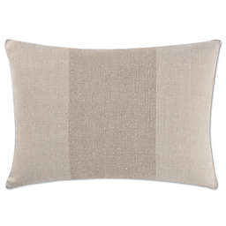 Aura Plushy Cotton Velvet Rectangle Throw Pillow in Natural