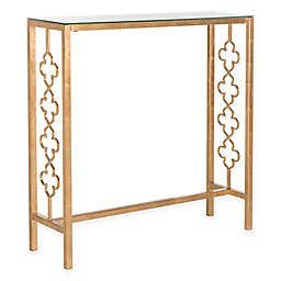 Safavieh Iron Jovanna Leaf Console Table in Gold
