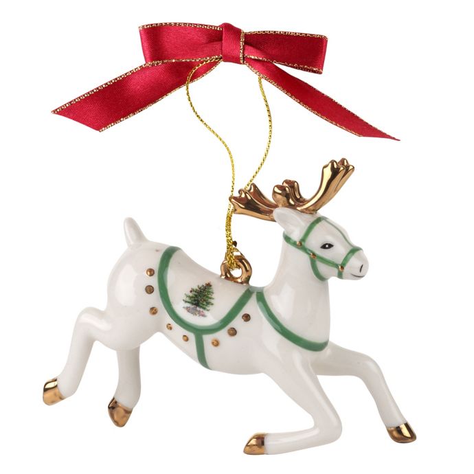 Spode® Christmas Tree Reindeer Ornament Bed Bath & Beyond