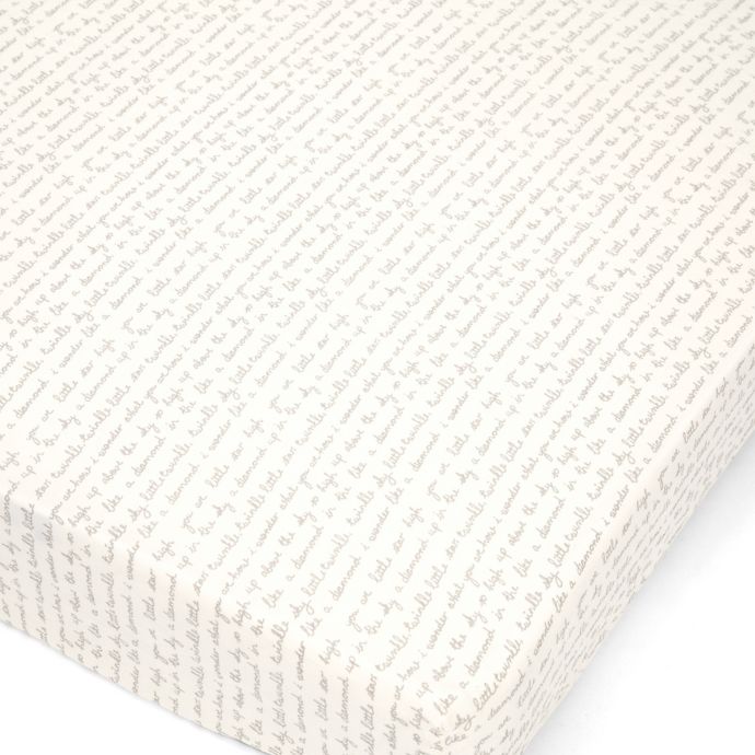 Mamas Papas Millie Boris Fitted Crib Sheet In Cream Buybuy Baby