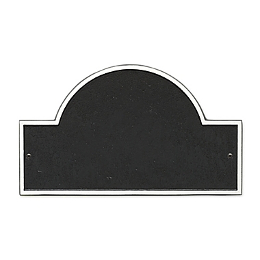 Whitehall Products Standard Wall 2-Line Arch Marker in Black/White. View a larger version of this product image.