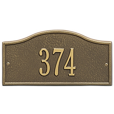 Whitehall Products&trade; Rolling Hills 1-Line Mini Wall Address Plaque. View a larger version of this product image.