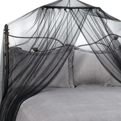 black mosquito netting