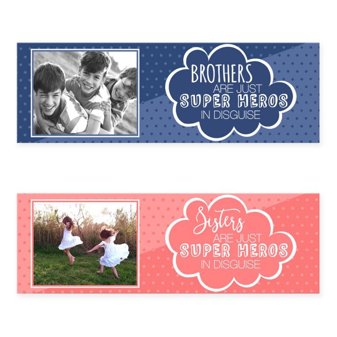 Siblings Are Super Heroes In Disguise Canvas Wall Art Bed Bath Beyond