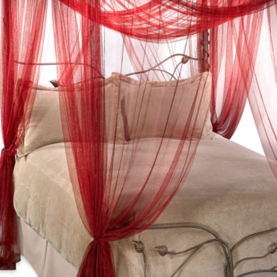 red mosquito net