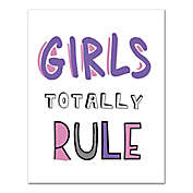 Designs Direct &quot;Girls Totally Rule&quot; Canvas Wall Art