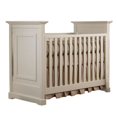 light wood crib