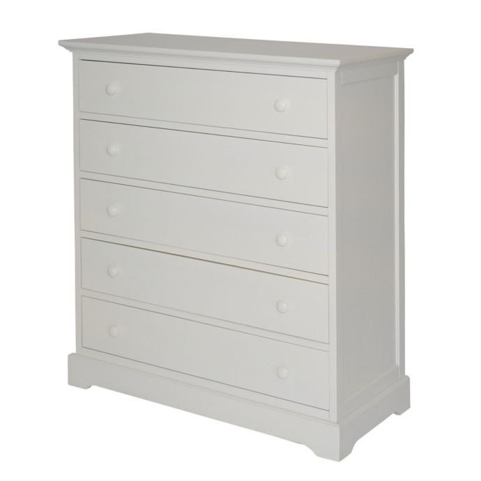 Centennial Chesapeake 5 Drawer Dresser In White Bed Bath Beyond