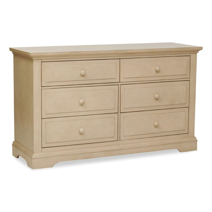 Centennial Chatham 6 Drawer Double Dresser In Driftwood Bed Bath