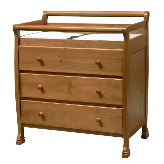 Davinci Kalani 3 Drawer Changer Dresser In Chestnut Buybuy Baby