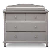 Simmons Kids Barrington Wood 4-Drawer Dresser With Changing Top in Grey by Delta Children