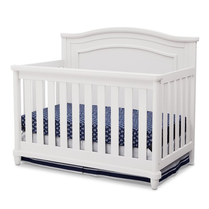 Simmons Kids Barrington 4 In1 Convertible Crib In Bianca Bed