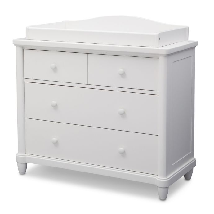 Simmons Kids Barrington 4 Drawer Double Dresser In Bianca