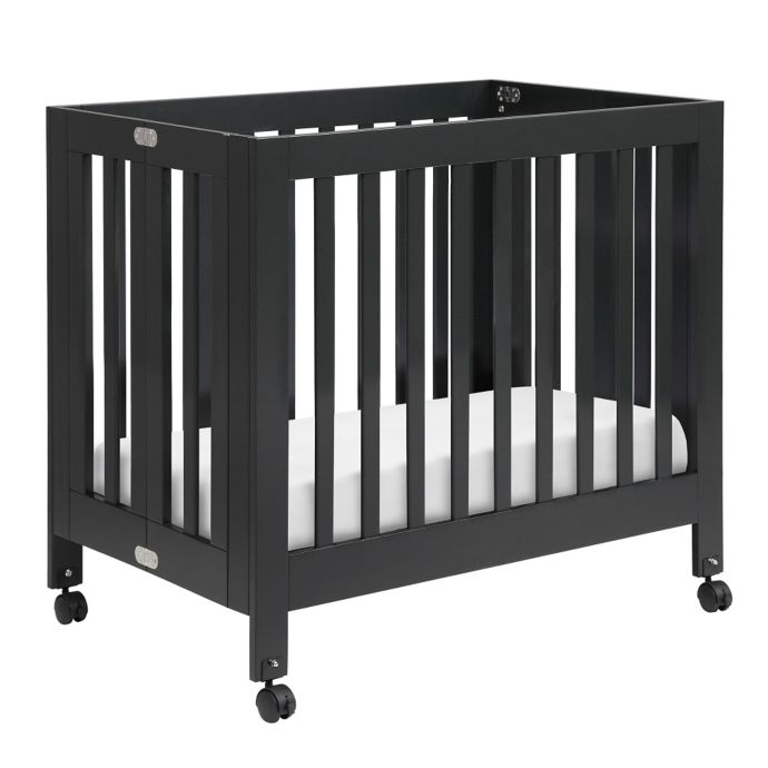 Babyletto Origami Mini Crib in Black Bed Bath & Beyond