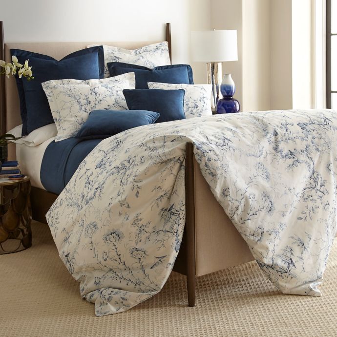 Sherry Kline Pagoda Reversible Duvet Cover Set In Blue Bed Bath