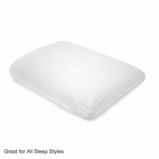 SensorPEDIC Essential Collection Gel-Overlay Memory Foam Comfort Bed Pillow 