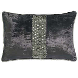 Aura Rectangle Throw Pillow in Pewter