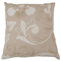 Aura Nature Hand Embroidered Square Throw Pillow