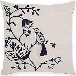 Aura Birds of Paradise Crochet 20-Inch Square Throw Pillow