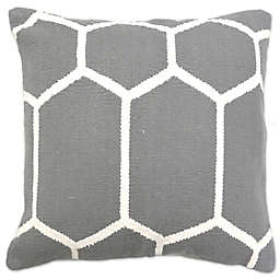 Aura Woven Hexagons 20-Inch Square Throw Pillow