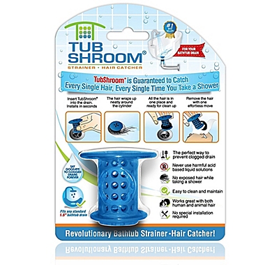 TubShroom&trade; Hair Catcher in Blue. View a larger version of this product image.