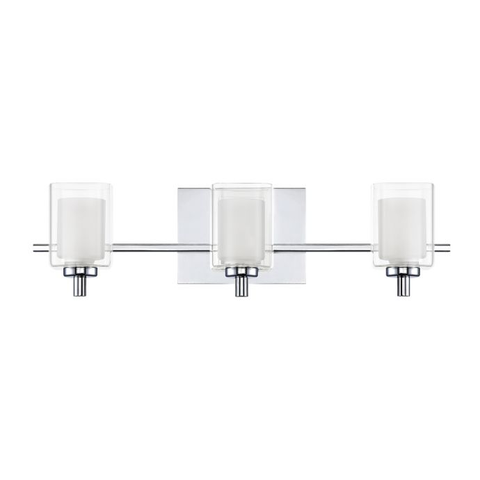 Quoizel Kolt 3 Light Led Bath Fixture In Polished Chrome Bed