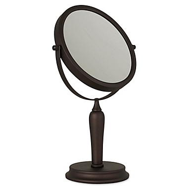 Anaheim 1x/5x 2-Sided Vanity Swivel Mirror in Oil-Rubbed Bronze. View a larger version of this product image.