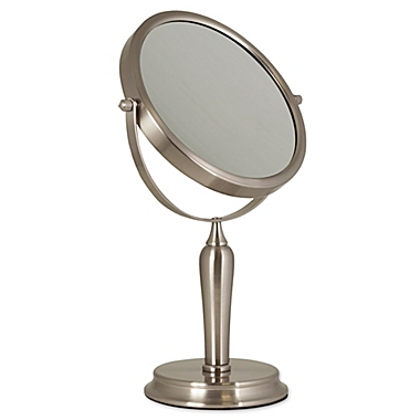Anaheim 1x/5x 2-Sided Vanity Swivel Mirror in Brushed Nickel. View a larger version of this product image.