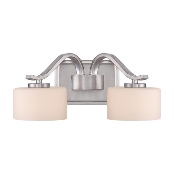 Quoizel Devlin 2Light Bath Fixture in Brushed Nickel Bed Bath & Beyond