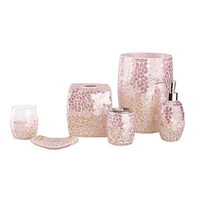 Mimosa Bath Accessory Collection In, Pink Bathroom Set