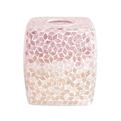 pink tissue box cover