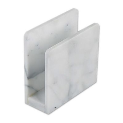 Artisanal Kitchen Supply® Marble Napkin Holder in White