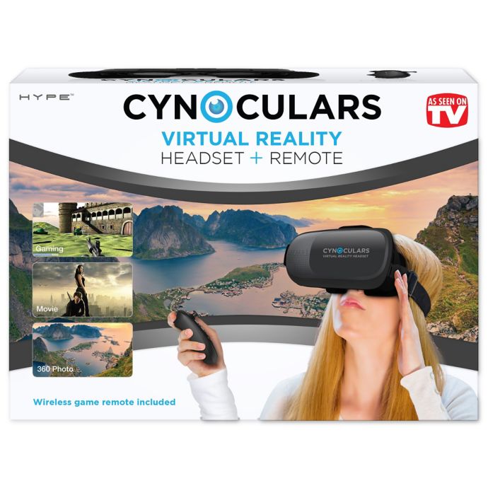 cynoculars virtual reality headset and remote
