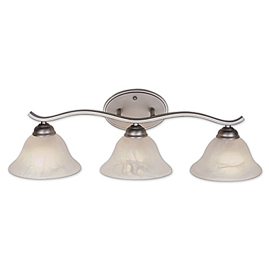 Bel Air Pine Arch 3-Light Vanity Light in Brushed Nickel. View a larger version of this product image.
