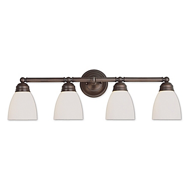 Bel Air Traditional 4-Light Vanity Light in Oil Rubbed Bronze. View a larger version of this product image.