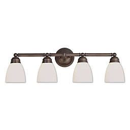 Bel Air Traditional 4-Light Vanity Light in Oil Rubbed Bronze