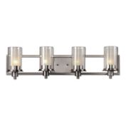 Bel Air Odyssey 4-Light Vanity Bar in Brushed Nickel