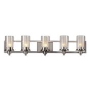 Bel Air Odyssey 5-Light Vanity Bar in Brushed Nickel