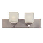 Alternate image 0 for Bel Air Lighting Cube 2-Light Bath Bar Fixture in Pewter