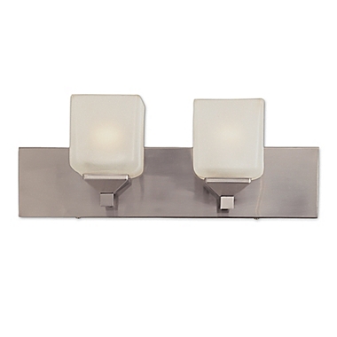 Bel Air Lighting Cube 2-Light Bath Bar Fixture in Pewter. View a larger version of this product image.