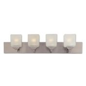 Bel Air Lighting Cube Bath Bar Fixture in Pewter