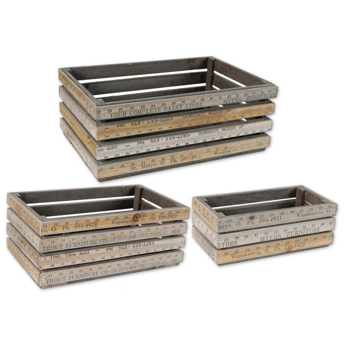A B Home Stick Measures Rectangular Planter Boxes Set Of 3 Bed Bath Beyond