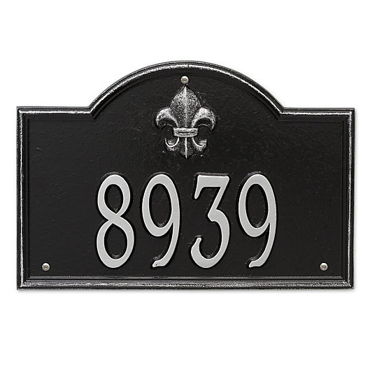 Alternate image 1 for Whitehall Products Bayou Vista Standard 1-Line House Numbers Plaque