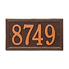 Alternate image 0 for Whitehall Products Double Border 1-Line House Numbers Plaque