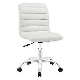 Modway Ripple Mid-Back Office Chair in White