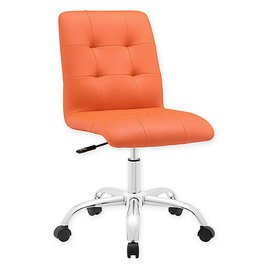 Alternate image 1 for Modway Prim Armless Mid-Back Office Chair in Orange