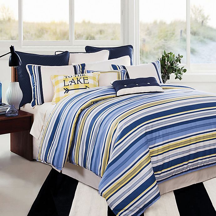 blue and yellow comforter set full