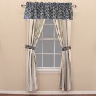 Alternate image 0 for HiEnd Accents St. Clair Stripe 2-Pack 84-Inch Rod Pocket Window Curtain Panels in Blue/White