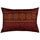 Alternate image 0 for Rustic Holiday Standard Pillow Sham in Beige/Maroon